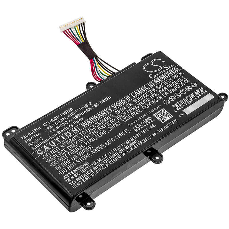 Battery For Acer, Predator 15 G9-591, Predator 15 G9-591-70f6 14.8v, 5800mah - 85.84wh Notebook, Laptop Cameron Sino Technology Limited