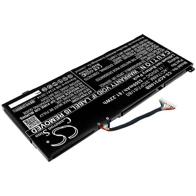 Notebook battery For Acer, Sf314-52-57ej, Sp314-52, 11.55v, 5300mah - 61.22wh Notebook, Laptop Cameron Sino Technology Limited