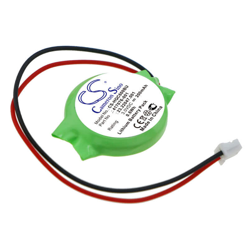 3.0V, Lithium, 200mAh, CMOS / BackUp battery fits Compaq, Hp, Acer, Lenovo, 23.22047.001, Presario CQ50, Presario CQ60, 0.60Wh CMOS / BackUp Cameron Sino Technology Limited