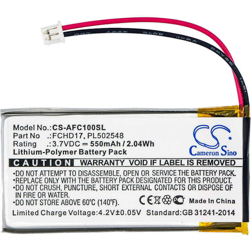 3.7V, Li-Polymer, 550mAh, Camera battery fits Acme, Fchd17, Carc, Flycamone 720p, 2.035Wh Camera Cameron Sino Technology Limited (Camera)