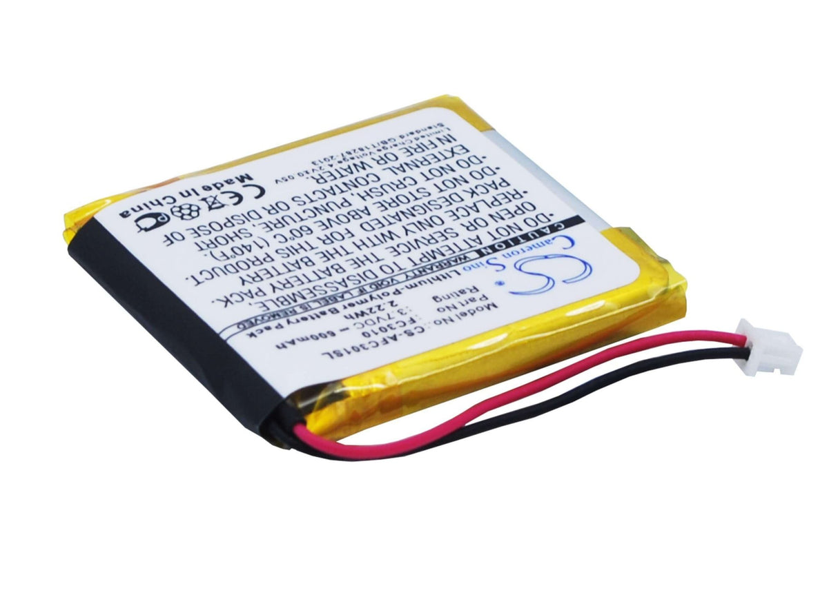 3.7V, Li-Polymer, 600mAh, Camera battery fits Acme, Fc3010, Fc3010, Flycam3, 2.22Wh Camera Cameron Sino Technology Limited (Camera)