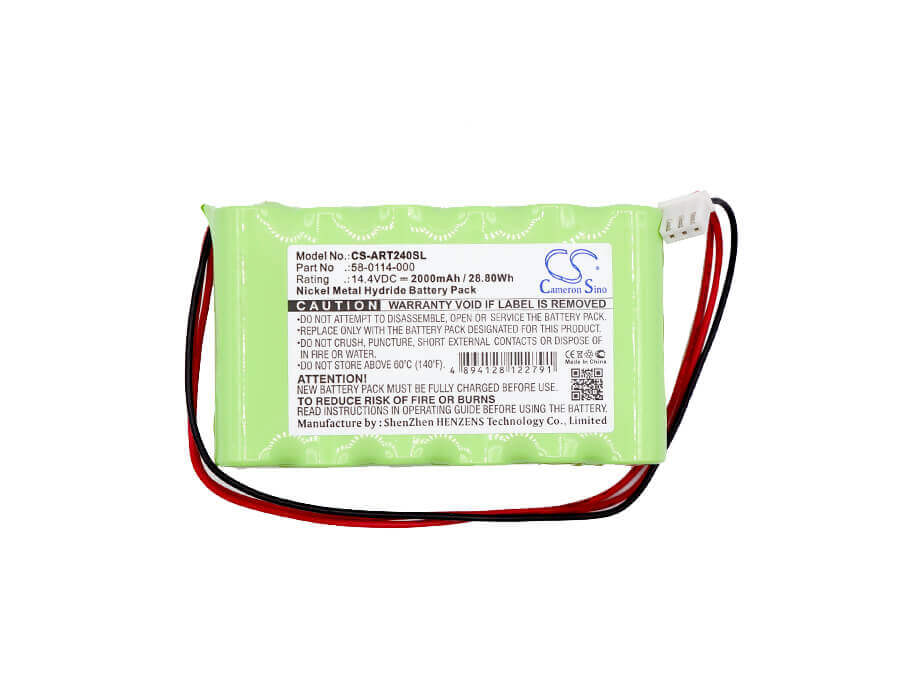 14.4V, Ni-MH, 2000mAh, Time Clock battery fits Acroprint, 58-0114-000, Atr240, Atr360, 28.8Wh Time Clock Cameron Sino Technology Limited