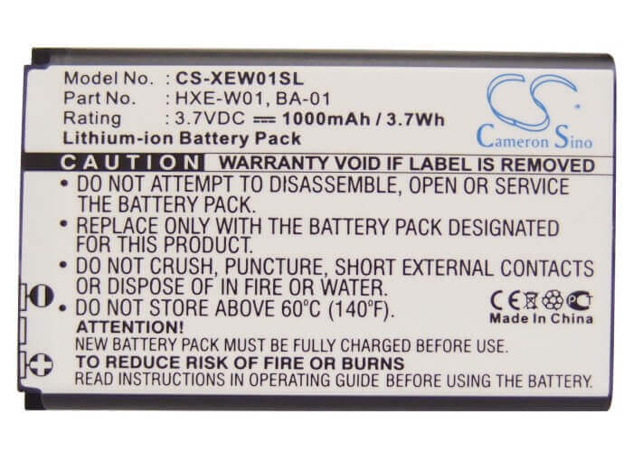 3.7V, Li-ion, 1000mAh, batterie GPS compatible avec Altina, Route, Fortuna, Leadtek, Xaiox, I-blue, Sirf, Hxe-w01, Bt74r, Bt77, 3.7Wh GPS, Navigator Cameron Sino Technology Limited