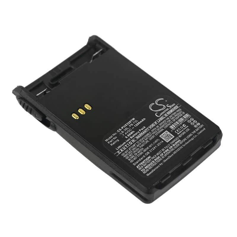 7.4V, Li-ion, 1200mAh, Two-Way Radio battery fits Weierwe, Baojie, Luiton, Tyt, Lb-38l, At-46, 8.88Wh Two-Way Radio Cameron Sino Technology Limited