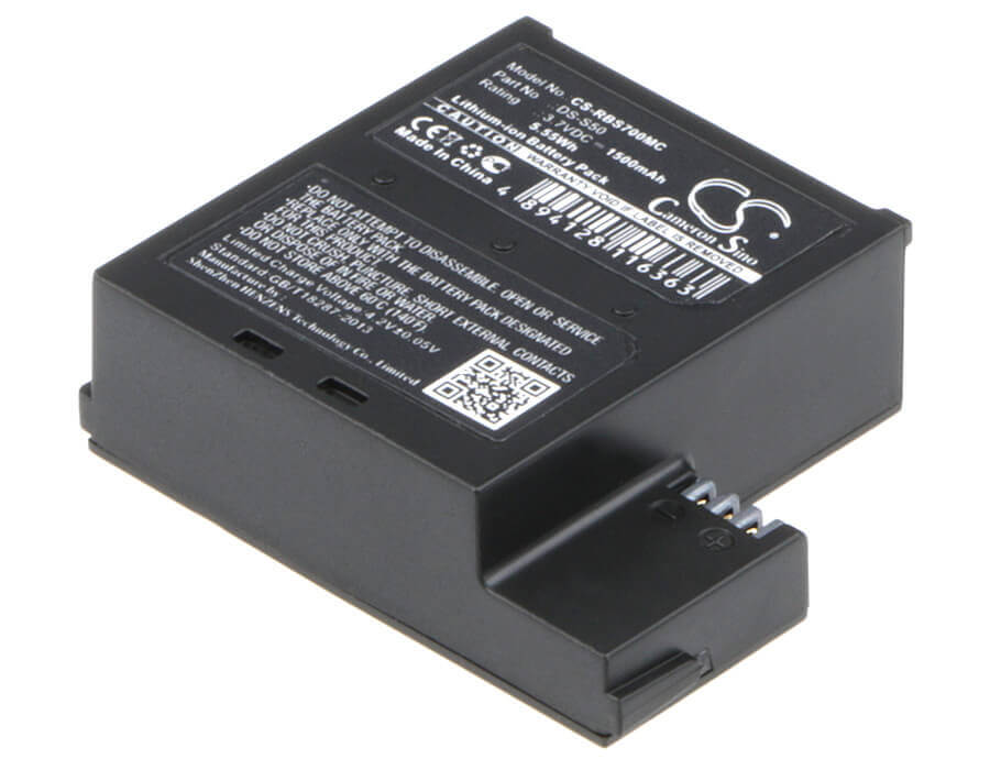 Camera Battery For Aee D33, S50, S51, S70, 3.7v, 1500mah - 5.55wh Camera Cameron Sino Technology Limited (Camera)