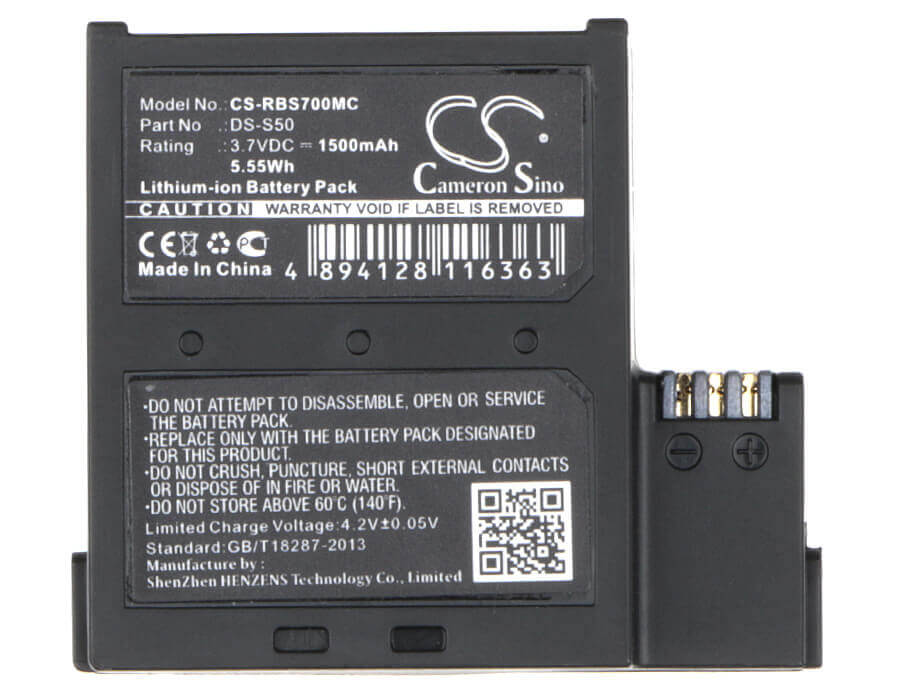 Camera Battery For Aee D33, S50, S51, S70, 3.7v, 1500mah - 5.55wh Camera Cameron Sino Technology Limited (Camera)