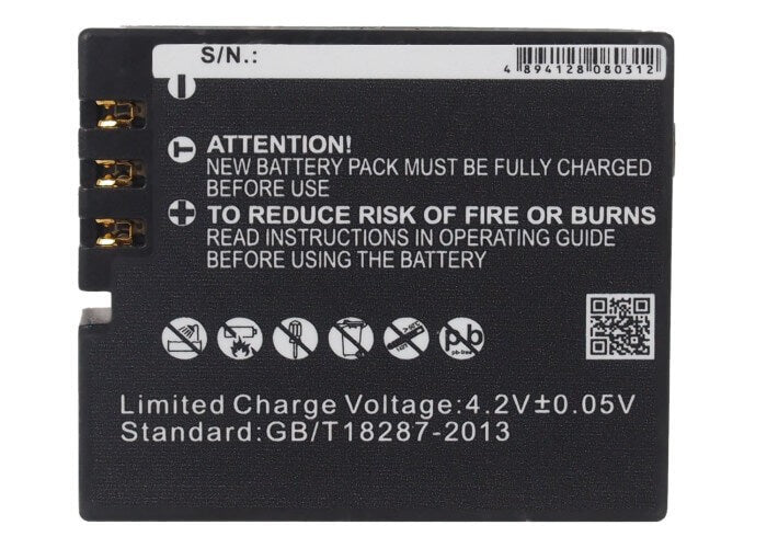 Camera Battery For Aee Sd18, Sd19, Sd20, Sd21, 3.7v, 900mah - 3.33wh Camera Cameron Sino Technology Limited (Suspended)