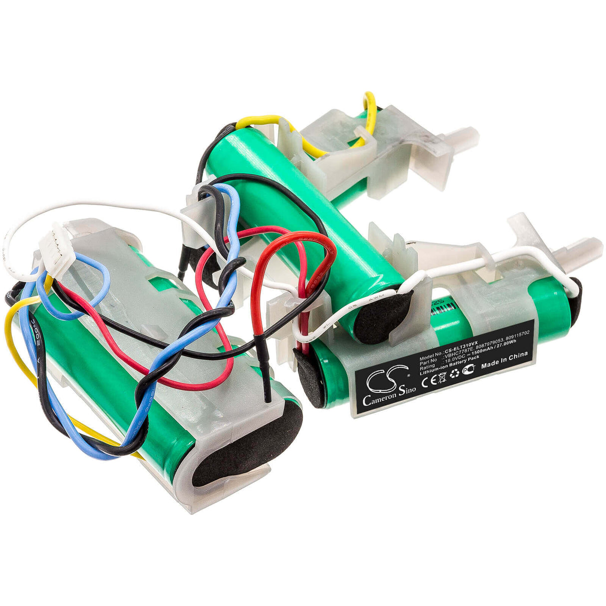 18.0V, Li-ion, 1500mAh, Vacuum battery fits Progress, Aeg, 900273716, 900273717, 900273718, 27.0Wh Vacuum Cameron Sino Technology Limited