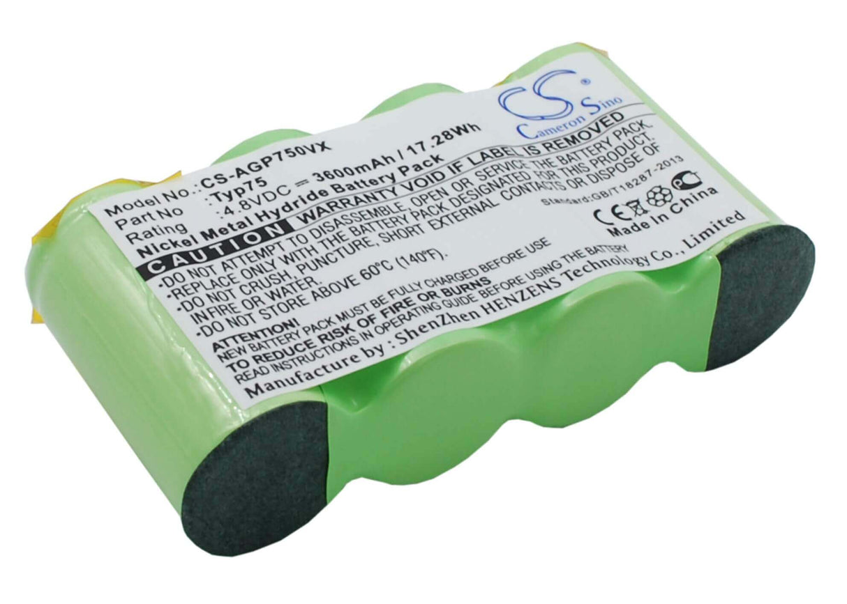 4.8V, Ni-MH, 3600mAh, Vacuum battery fits Aeg, Ag64x, Liliput Vacuum Cleaner, 17.28Wh Vacuum Cameron Sino Technology Limited