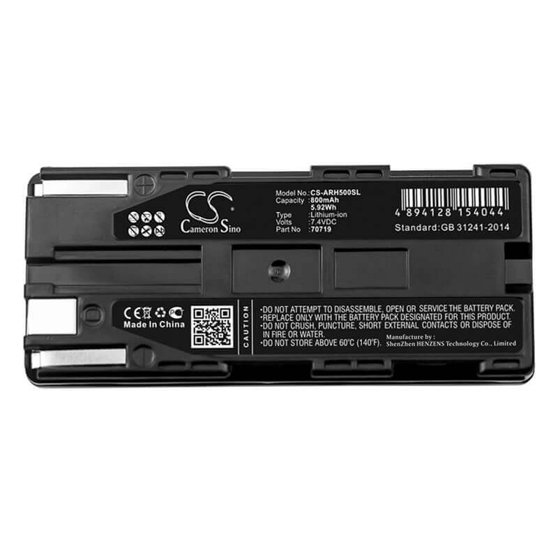 7.4V, Li-ion, 800mAh, Equipment battery fits Aeg, 70178, ARE H5, Areh5-1 Rfid Reader, 5.92Wh Equipment, Survey, Test Cameron Sino Technology Limited