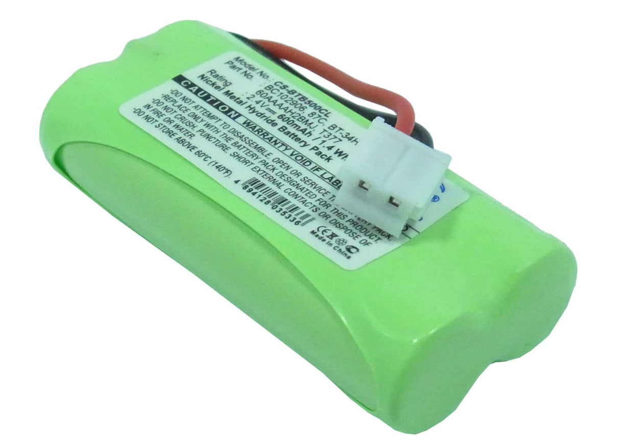 2,4V, Ni-MH, 600mAh, batterie de téléphone sans fil compatible avec Gp, Alcatel, Uniross, Binatone, 60aaaah2bmj, Dolphy, 1,44Wh Téléphone sans fil Cameron Sino Technology Limited (Téléphone sans fil)