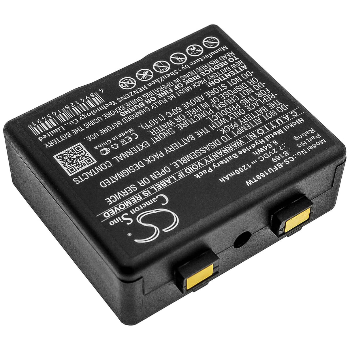 7.2V, Ni-MH, 1200mAh, Two-Way Radio battery fits Aeg, Bosch, B169, Teleport K, 8.64Wh Two-Way Radio Cameron Sino Technology Limited