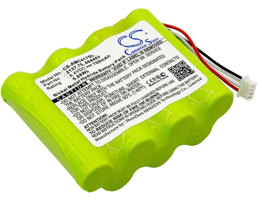8.4V, Ni-MH, 700mAh, Batterie d'équipement compatible avec Aemc, 2137.52, 6417 Ground Tester, Pel 102, 5.88Wh Équipement, Enquête, Test Cameron Sino Technology Limited