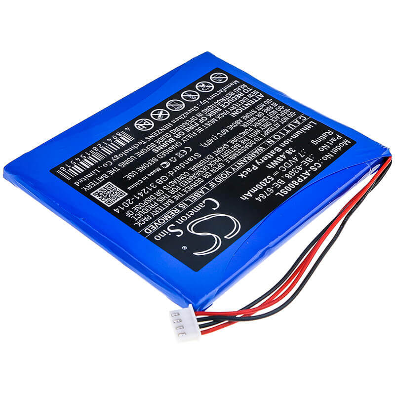 7.4V, Li-ion, 5200mAh, Equipment battery fits Aetep, Be-6398, AT800, At-800, 38.48Wh Equipment, Survey, Test Cameron Sino Technology Limited