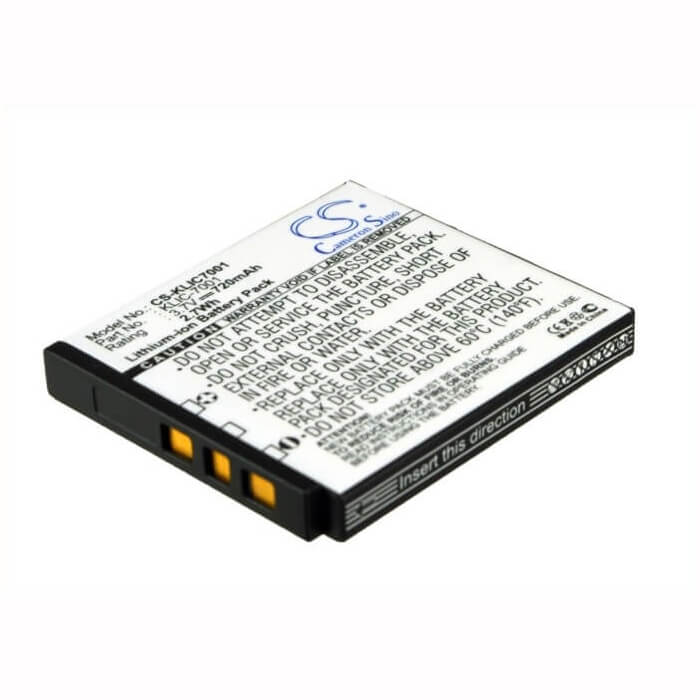 Camera Battery For Agfa Optima 1338, Optima 1338mt, 3.7v, 720mah - 2.66wh Camera Cameron Sino Technology Limited (Camera)