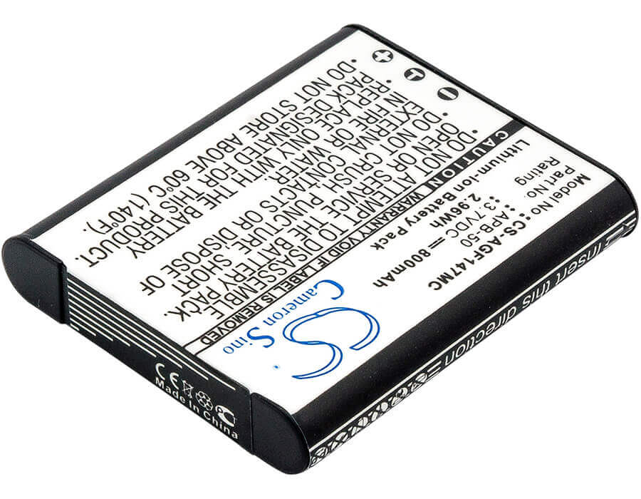 3.7V, Li-ion, 800mAh, Camera battery fits Agfa, Apb-50, Optima 147, 2.96Wh Camera Cameron Sino Technology Limited (Camera)