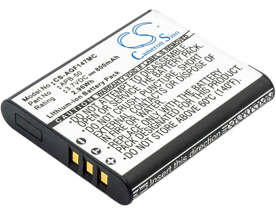 3.7V, Li-ion, 800mAh, Camera battery fits Agfa, Apb-50, Optima 147, 2.96Wh Camera Cameron Sino Technology Limited (Camera)