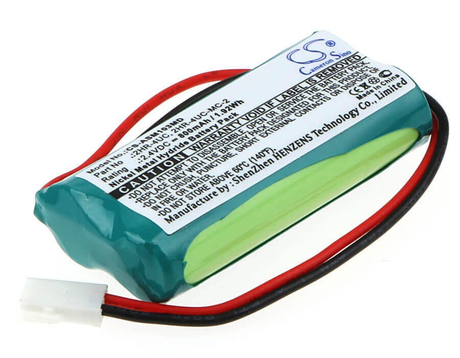 2.4V, Ni-MH, 800mAh, Medical battery fits Drager, Bilirubinometer, Minolta, Air Shields-vickers, 2hr-4uc, Jm103 Jaundice Meter, 1.92Wh Medical Cameron Sino Technology Limited (Medical)