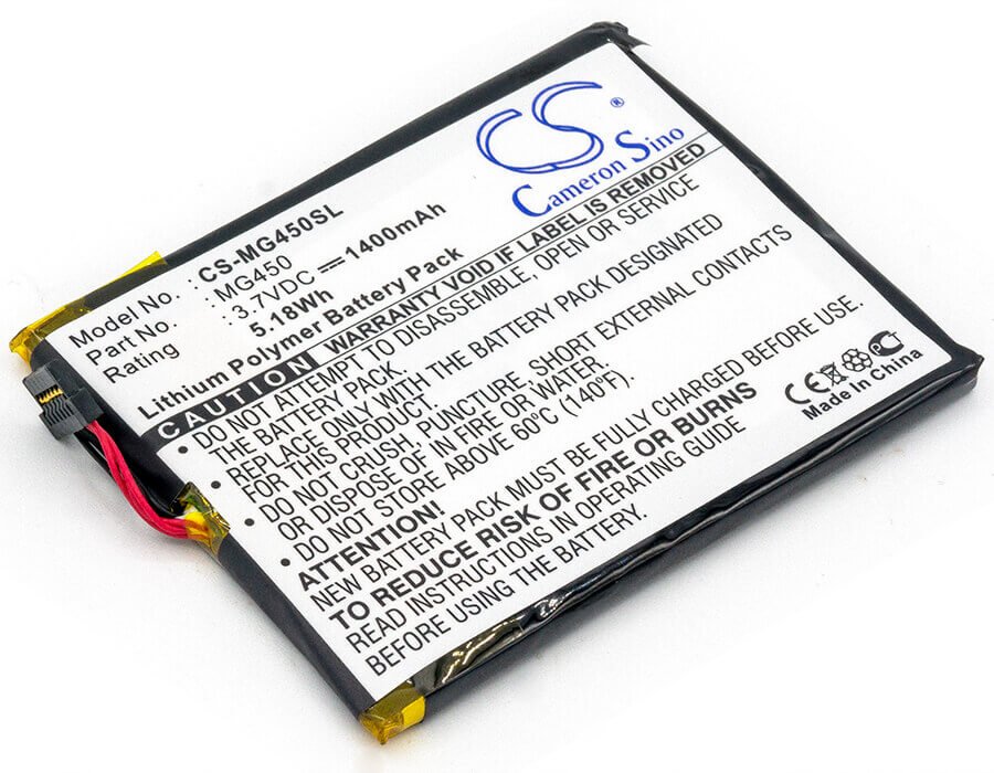 3,7V, Li-Polymère, 1400mAh, batterie GPS compatible avec Airboard, Typhoon, 4000, 5,18Wh GPS, Navigator Cameron Sino Technology Limited