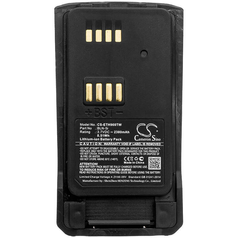 3.7V, Li-ion, 2300mAh, Two-Way Radio battery fits Nokia, Airbus, Eads, Tetra, Bln-5i, Thr9, Thr9 C-30, 8.51Wh Two-Way Radio Cameron Sino Technology Limited