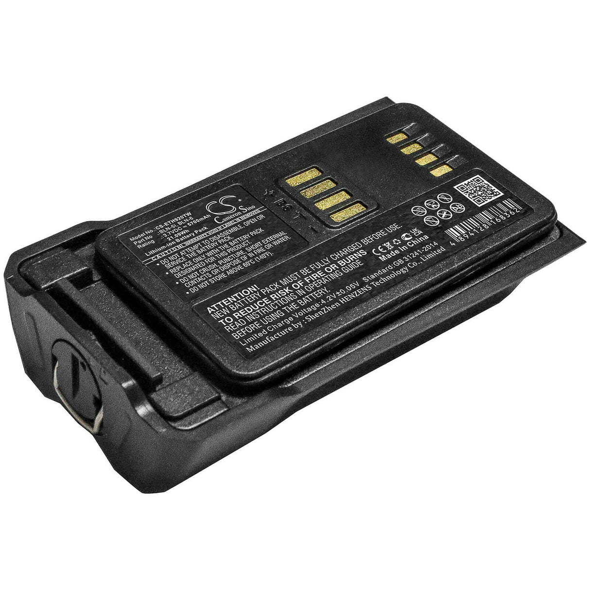 3.7V, Li-ion, 5700mAh, Two-Way Radio battery fits Nokia, Airbus, Eads, Tetra, Bln-5i, Thr9, Thr9 C-30, 21.09Wh Two-Way Radio Cameron Sino Technology Limited