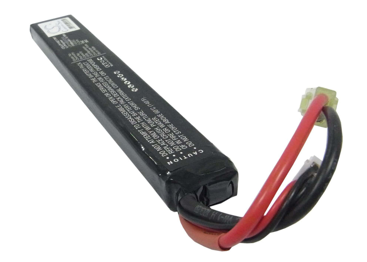 7.4V, Li-Polymer, 1100mAh, Airsoft Guns battery fits Airsoft Guns, Lp110s2c013, Cs-lp110c17mt, 8.14Wh Airsoft Guns Cameron Sino Technology Limited