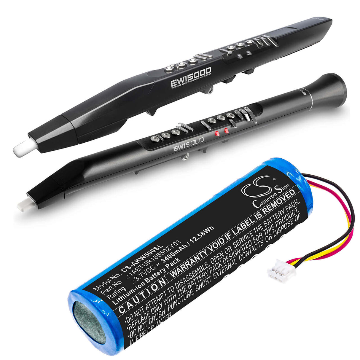 Batterie Li-ion, Amplificateur Pour Akai, 5000 Solo, Ewi 5000 3.7v, 3400mah - 12.58wh Amplificateur Cameron Sino Technology Limited