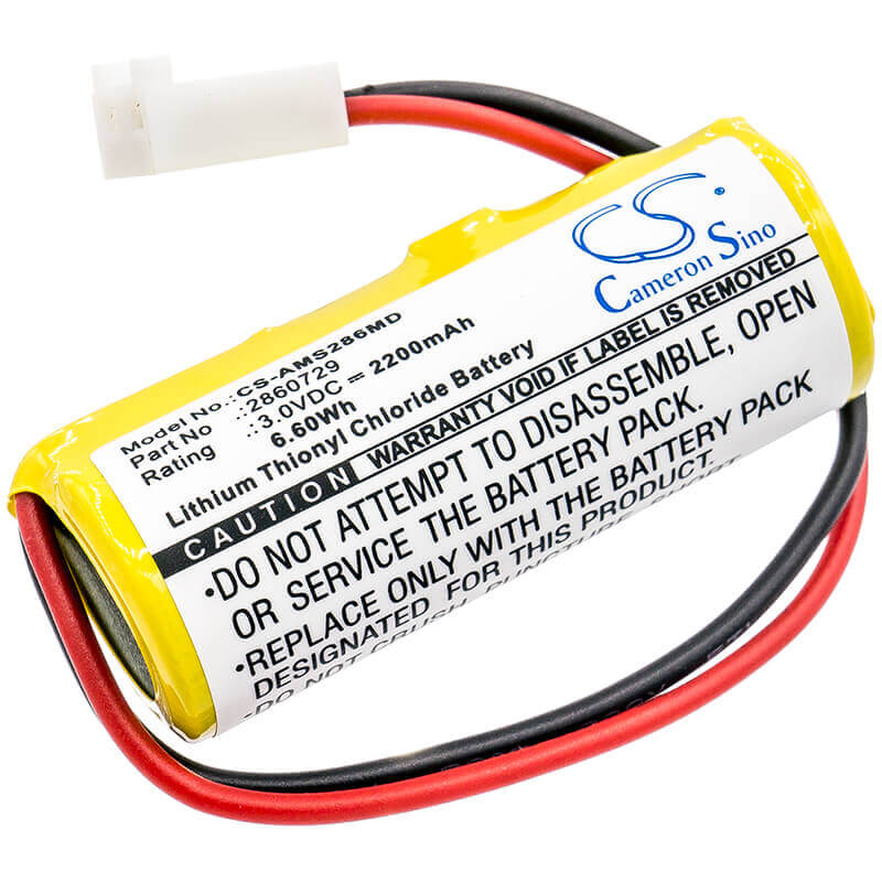 3.0V, Li-SOCl2, 2200mAh, Medical battery fits Alaris Medicalsystems, 2860729, 2860 Memory Battery, 2863 Memory Battery, 6.60Wh Medical Cameron Sino Technology Limited (Medical)