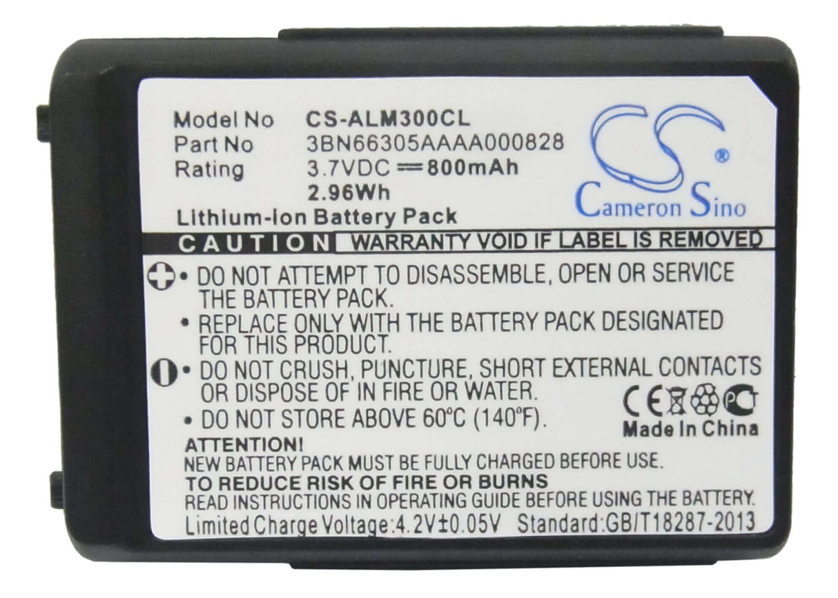 Batterie de téléphone sans fil pour Alcatel, 300 Dect, Mobile 300 3.7v, 800mah - 2.96wh Téléphone sans fil Cameron Sino Technology Limited (Téléphone sans fil)