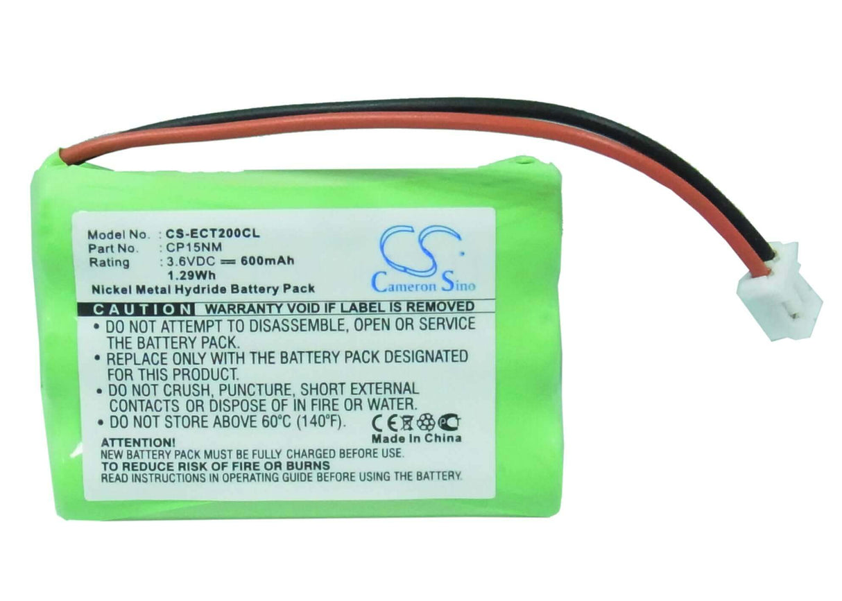 3.6V, Ni-MH, 600mAh, batterie de téléphone sans fil compatible avec Samsung, Teletalk, Uniross, Gp, Ericsson, Alcatel, 29h, Altiset Comfort, Altiset Easy, 2.16Wh Téléphone sans fil Cameron Sino Technology Limited (Téléphone sans fil)