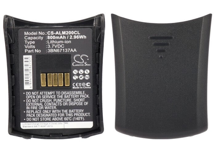 3.7V, Li-ion, 800mAh, Cordless Phone battery fits Alcatel, 3bn67137aa, Mobile Reflexes 200, 2.96Wh Cordless Phone Cameron Sino Technology Limited (Cordless Phone)