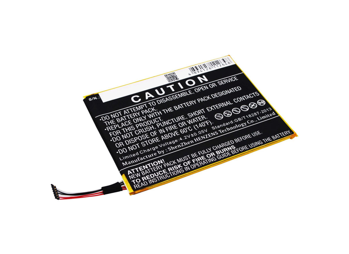 3.7V, Li-Polymer, 2700mAh, SmartPhone battery fits Alcatel, Tlp028a2, One Touch Icin, One Touch Pixi 3 (7) Lte, 9.99Wh Mobile, SmartPhone Cameron Sino Technology Limited (Smartphone)