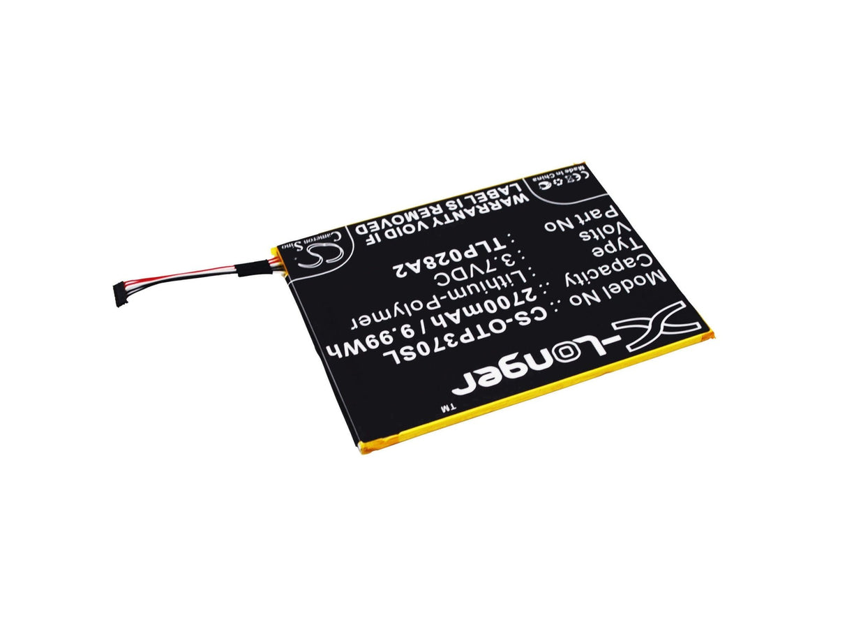 3.7V, Li-Polymer, 2700mAh, SmartPhone battery fits Alcatel, Tlp028a2, One Touch Icin, One Touch Pixi 3 (7) Lte, 9.99Wh Mobile, SmartPhone Cameron Sino Technology Limited (Smartphone)