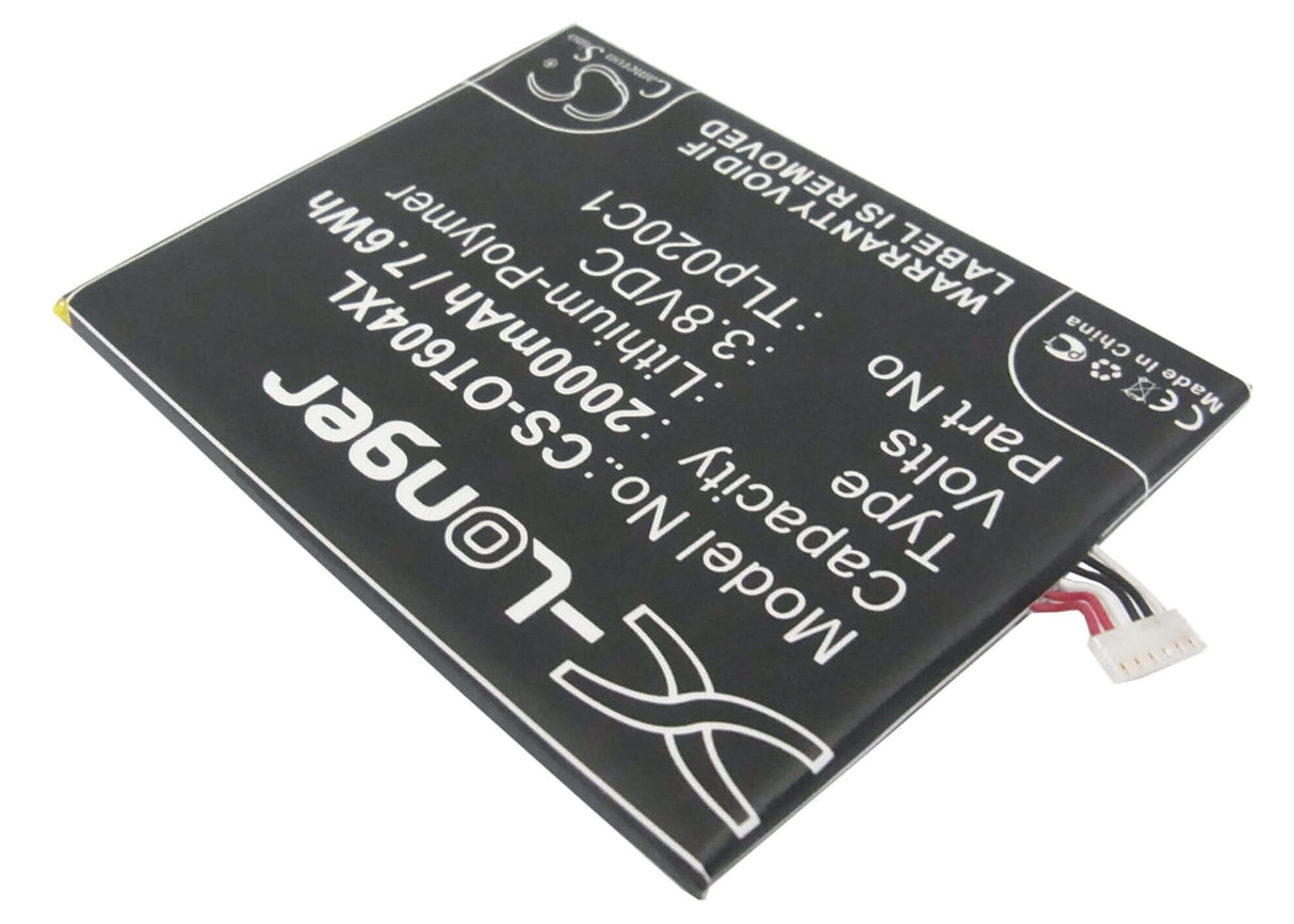 3.8V, Li-Polymer, 2000mAh, SmartPhone battery fits Tcl, Alcatel, Cac2000012c2, 6039s-2aalus7, One Touch Idol 2, 7.6Wh Mobile, SmartPhone Cameron Sino Technology Limited (Smartphone)