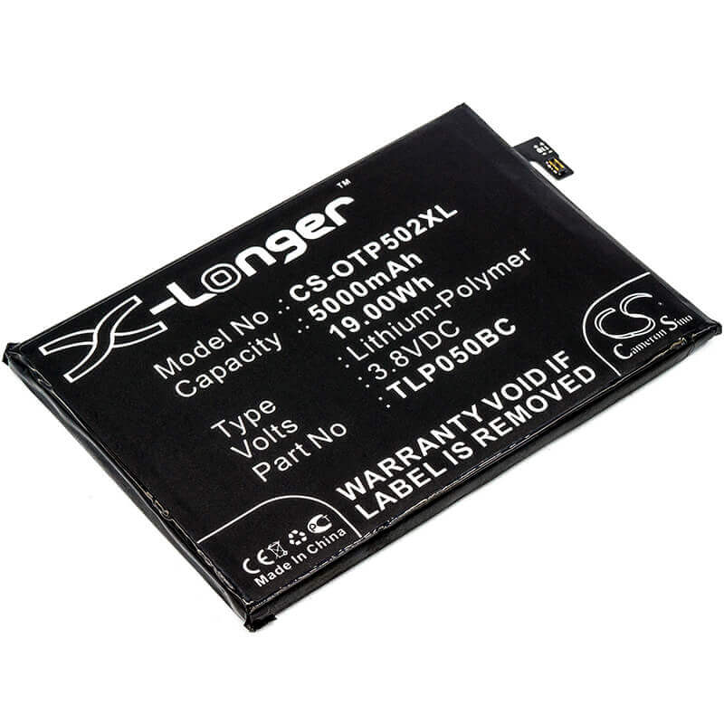 3.8V, Li-Polymer, 5000mAh, batterie de smartphone compatible avec Alcatel, Cac5000006cc, 5023f, One Touch Pixi 4 Plus Power, 19Wh Mobile, SmartPhone Cameron Sino Technology Limited (Smartphone)