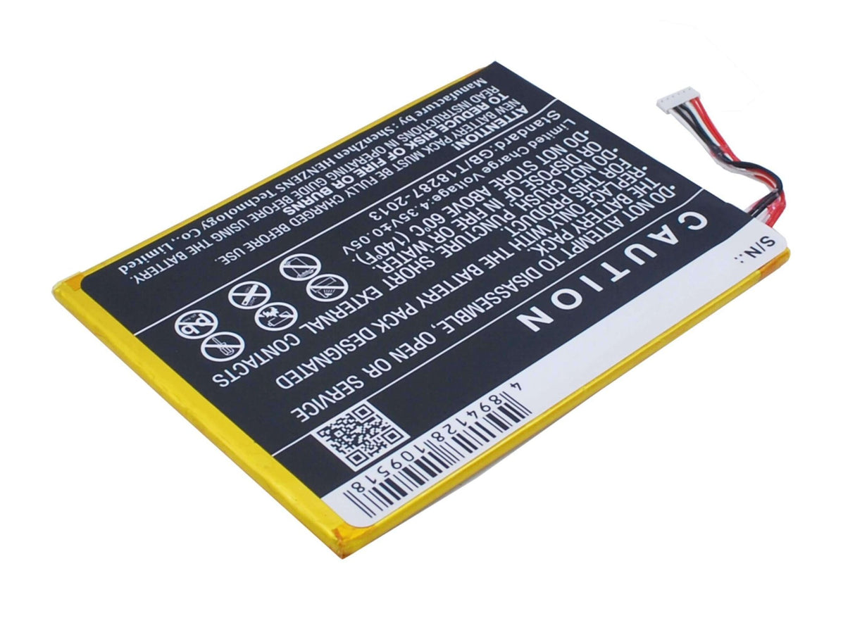 3.8V, Li-Polymer, 2800mAh, batterie de smartphone compatible Alcatel, Tlp028ac, One Touch Pixi 7, Ot-9006w, 10.64Wh Mobile, Smartphone Cameron Sino Technology Limited (Smartphone)