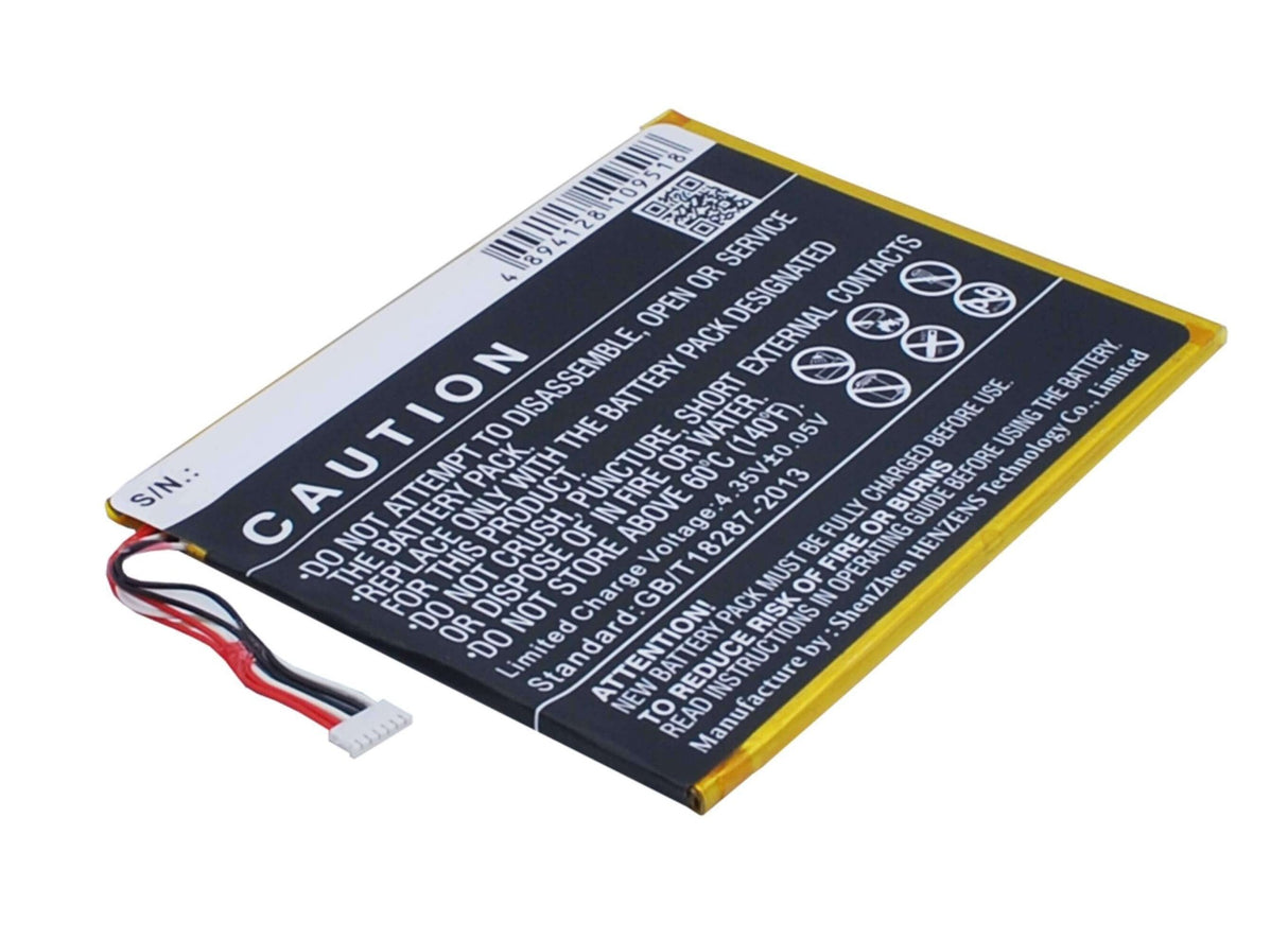 3.8V, Li-Polymer, 2800mAh, batterie de smartphone compatible Alcatel, Tlp028ac, One Touch Pixi 7, Ot-9006w, 10.64Wh Mobile, Smartphone Cameron Sino Technology Limited (Smartphone)
