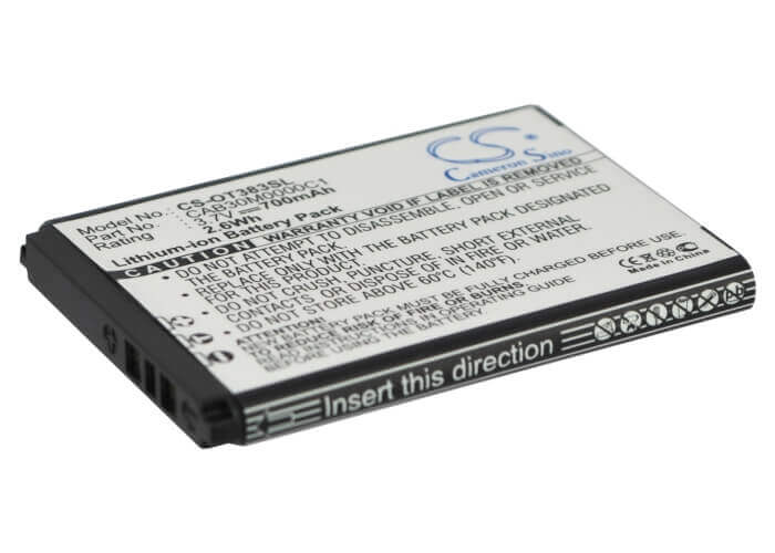 3.7V, Li-ion, 700mAh, batterie de téléphone intelligent compatible avec Mtc, Alcatel, B-u8c, Crystal, One Touch 103, 2.59Wh Mobile, SmartPhone Cameron Sino Technology Limited (Smartphone)