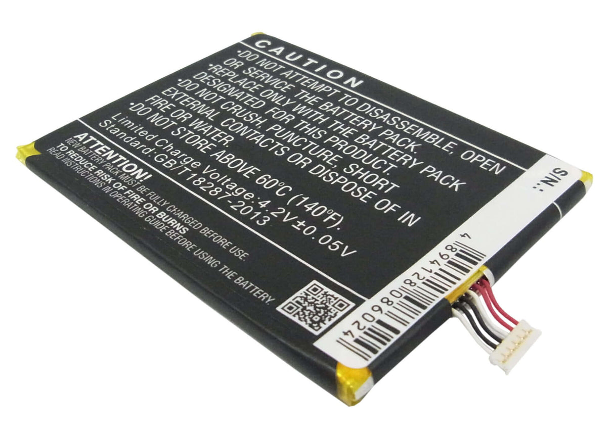 3,7V, Li-Polymère, 1800mAh, Batterie de smartphone compatible avec Alcatel, Tlp018c2, One Touch Idol Ultra, Ot-6033, 6,66Wh Mobile, Smartphone Cameron Sino Technology Limited (Smartphone)