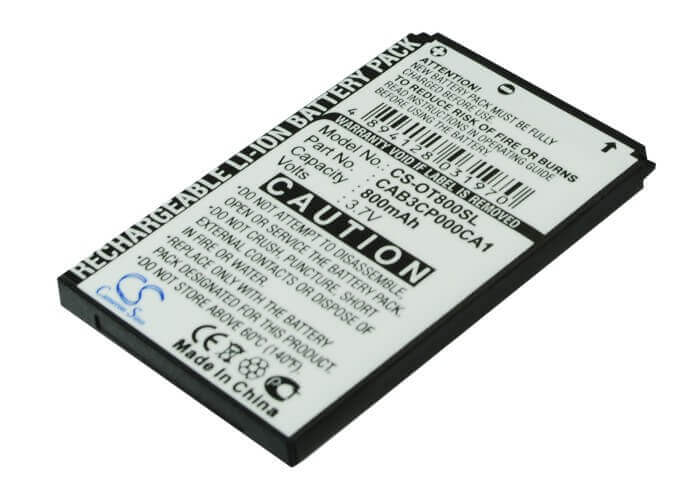3.7V, Li-ion, 800mAh, SmartPhone battery fits Alcatel, Tcl, Cab20100000c1, Gyari, One Touch 799, 2.96Wh Mobile, SmartPhone Cameron Sino Technology Limited (Smartphone)