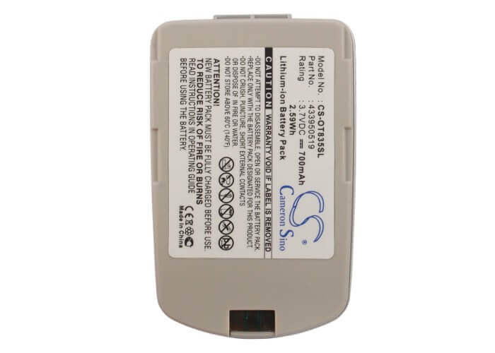 3,7V, Li-ion, 700mAh, Batterie de smartphone compatible avec Alcatel, 433950519, Ot-825, O-t835, 2,59Wh Mobile, Smartphone Cameron Sino Technology Limited (Smartphone)