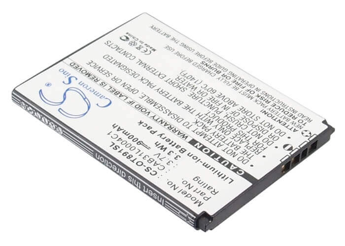 3.7V, Li-ion, 900mAh, SmartPhone battery fits Mегафон, Vodafone, Alcatel, Tcl, Cab31l0000c1 1icp4/42/52, A382g, One Touch 155, 3.33Wh Mobile, SmartPhone Cameron Sino Technology Limited (Smartphone)