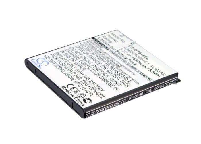 3.7V, Li-ion, 1500mAh, SmartPhone battery fits Base, Tcl, Alcatel, Cab1500007c1, Ee40, Ee40vb, 5.55Wh Mobile, SmartPhone Cameron Sino Technology Limited (Smartphone)