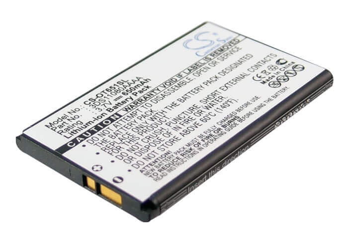 3.7V, Li-ion, 650mAh, SmartPhone battery fits Tchibo, Alcatel, 3ds10241aaaa, Lollipops, One Touch 158, 2.41Wh Mobile, SmartPhone Cameron Sino Technology Limited (Smartphone)