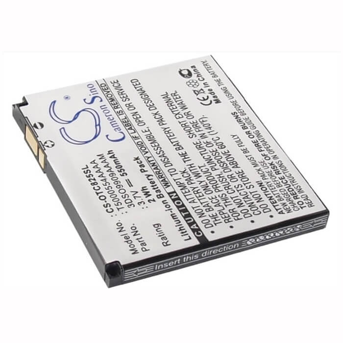3.7V, Li-ion, 550mAh, SmartPhone battery fits Alcatel, 3dso9909aaam, Elle No3, One Touch C825, 2.04Wh Mobile, SmartPhone Cameron Sino Technology Limited (Smartphone)