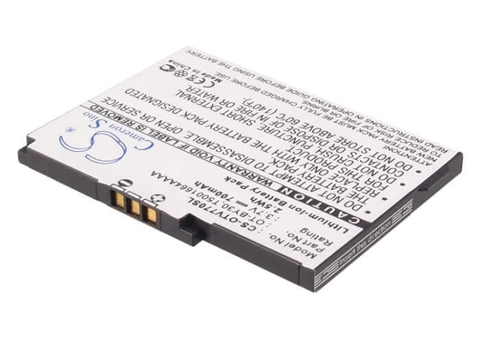 3.7V, Li-ion, 700mAh, SmartPhone battery fits Alcatel, B-lava, One Touch V770, One Touch V770a, 2.59Wh Mobile, SmartPhone Cameron Sino Technology Limited (Smartphone)