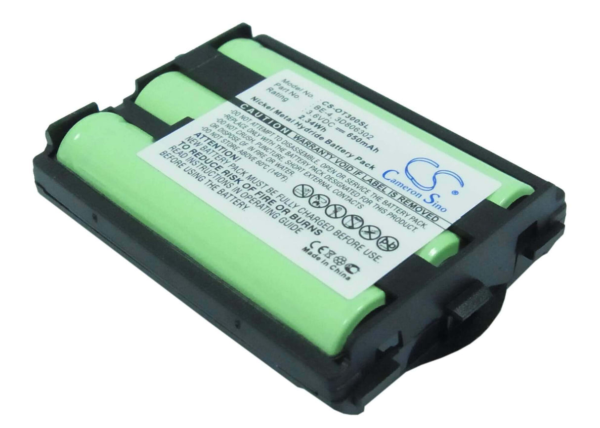 3.6V, Ni-MH, 650mAh, SmartPhone battery fits Alcatel, 3d806302, One Touch 301, One Touch 302, 2.34Wh Mobile, SmartPhone Cameron Sino Technology Limited (Suspended)