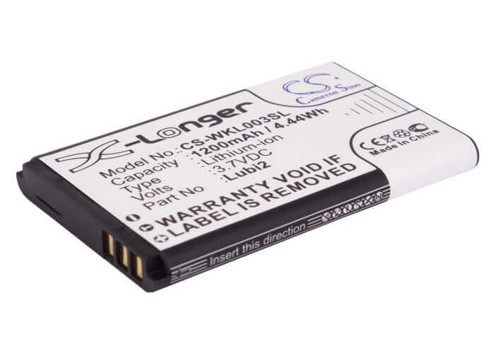 3.7V, Li-ion, 1200mAh, batterie de smartphone compatible avec Aligator, Twz, Wayteq, Mегафон, Noktel, Cpa, Winner, Vertu, I-mobile, Wiko, Bl-5cv, A290, A330, 4.44Wh Mobile, SmartPhone Cameron Sino Technology Limited (Smartphone)