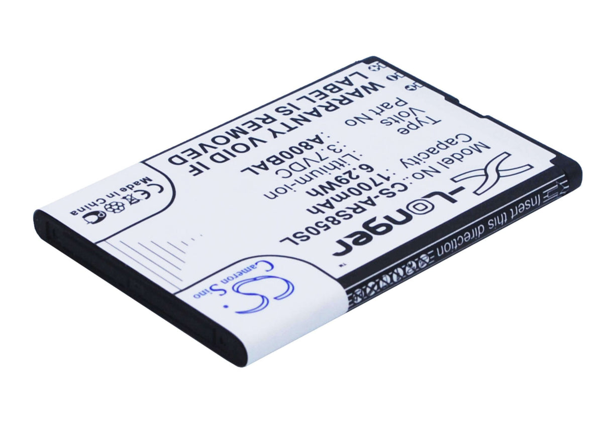 3.7V, Li-ion, 1700mAh, SmartPhone battery fits Avus, Cpa, Aligator, Hyundai, Maxcom, A800bal, A800, A800 Senior, 6.29Wh Mobile, SmartPhone Cameron Sino Technology Limited (Smartphone)