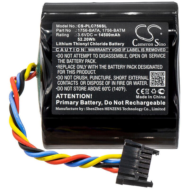 Batterie pour Allen Bradley, 1756-batm, 1756-l55m12, 1756-l55m13 3.6v, 14500mah - 52.20wh Batteries pour l'électronique Cameron Sino Technology Limited (Suspendu)